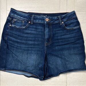 Maurice’s • 🆕 • Dark Blue Denim Women's Shorts • High Rise • Size 16